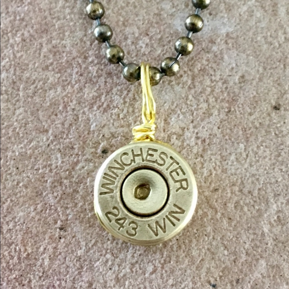 HAND CRAFTED Shell Casing Pendant Necklace